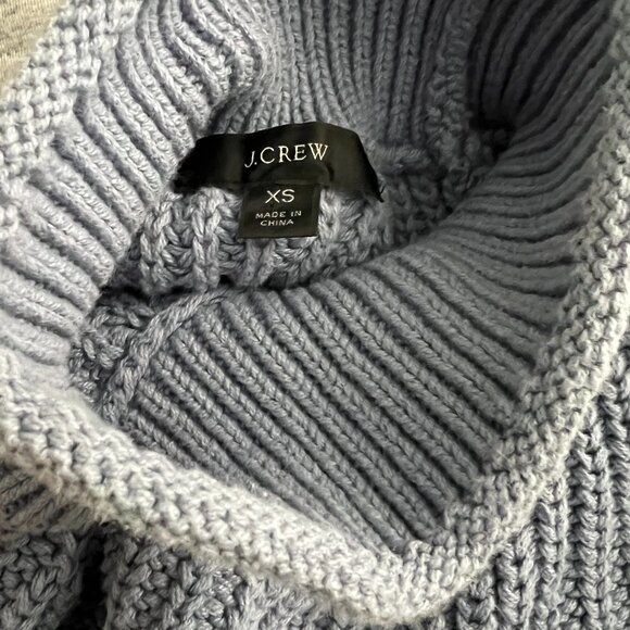 J. Crew Relaxed Rollneck Sweater Blue - EUC - Picture 11 of 12
